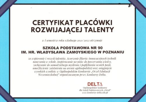 Szkoła Podstawowa nr 90 - talenty