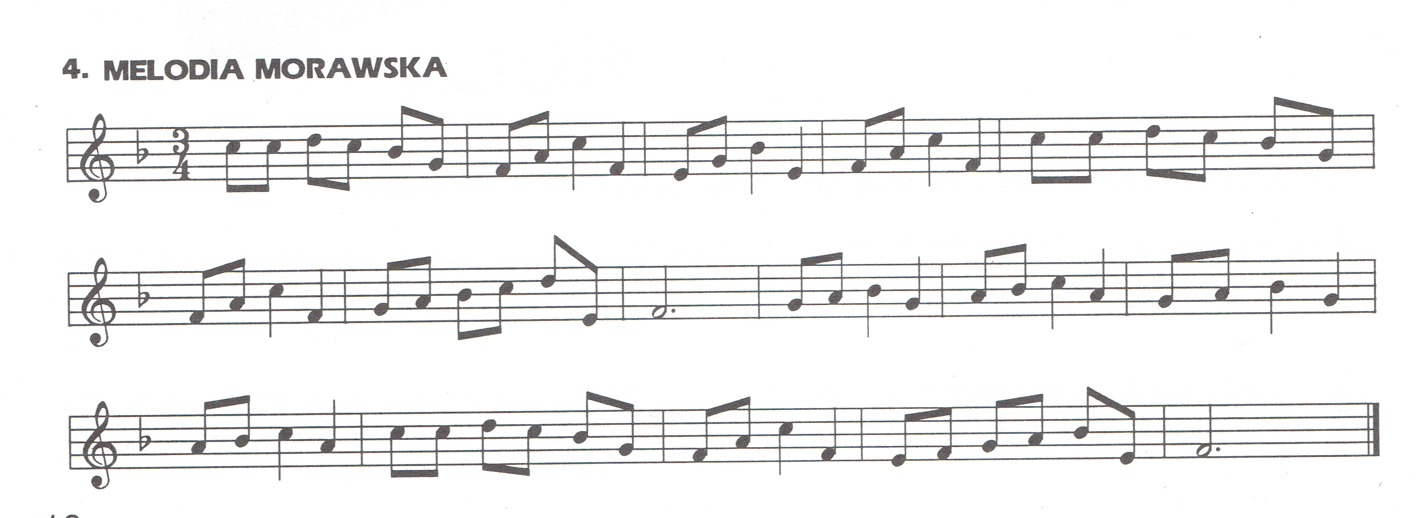 Nuty, melodia kurpiowska